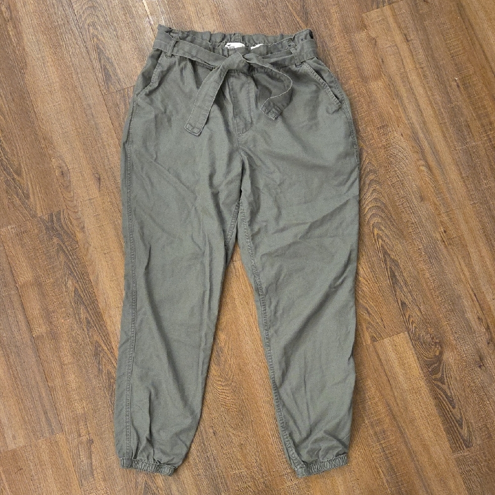 Hollister Dark Green Ultra High-Rise Joggers